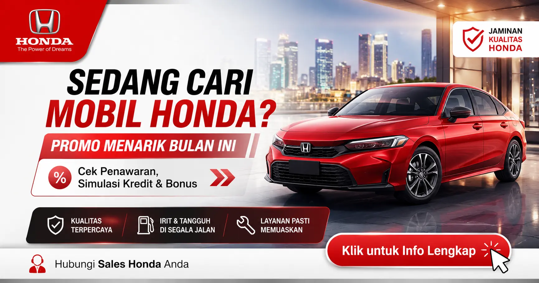 Tips Memilih Mobil Honda Sesuai Kebutuhan